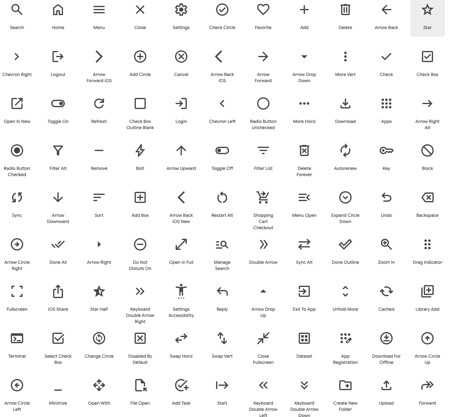 Material Icons