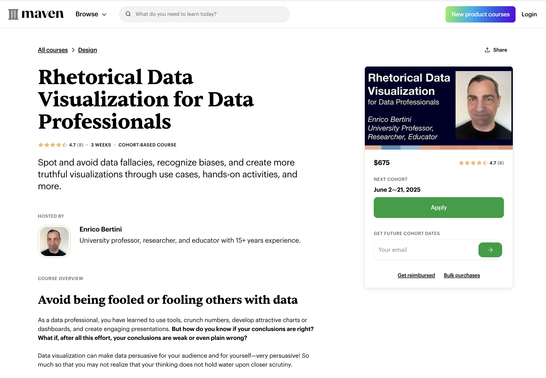 Rhetorical Data Visualization Course